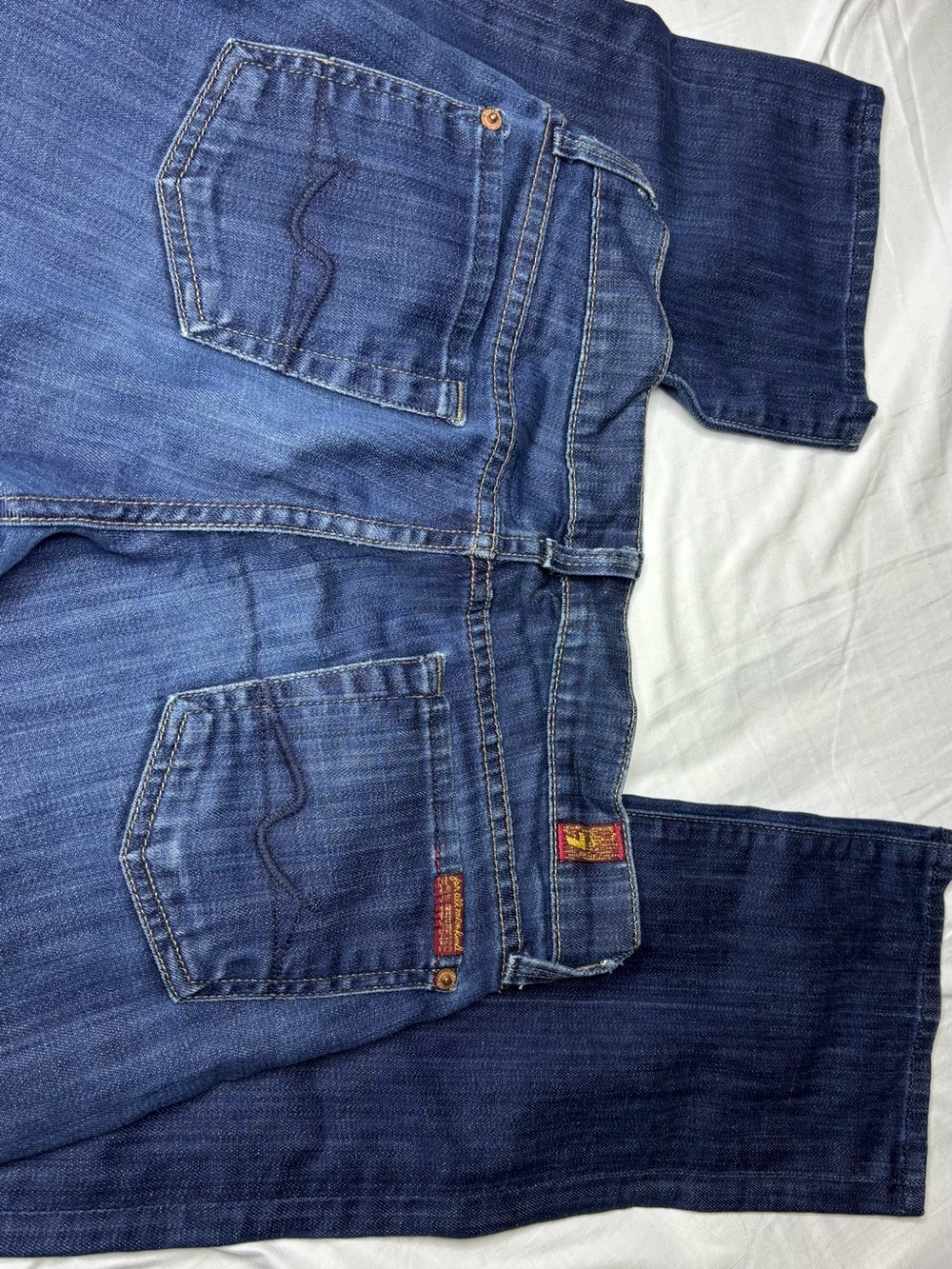 Woman’s Dark Blue Straight-Leg Jeans